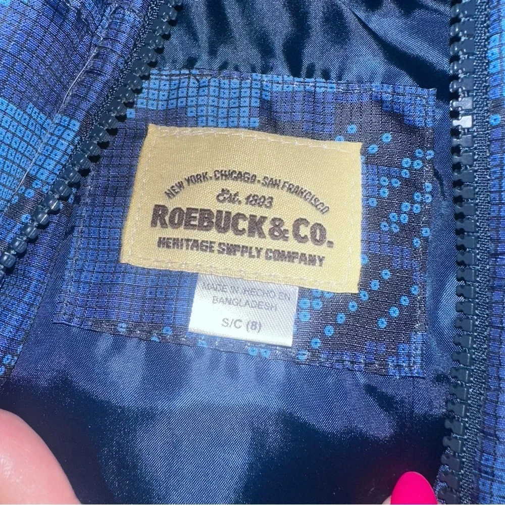 Stylish Blue Camouflage Kids Puffer Jacket